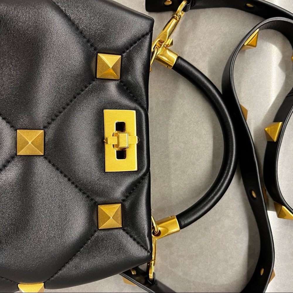 Small Roman Stud The Handle Bag In Nappa - image 3